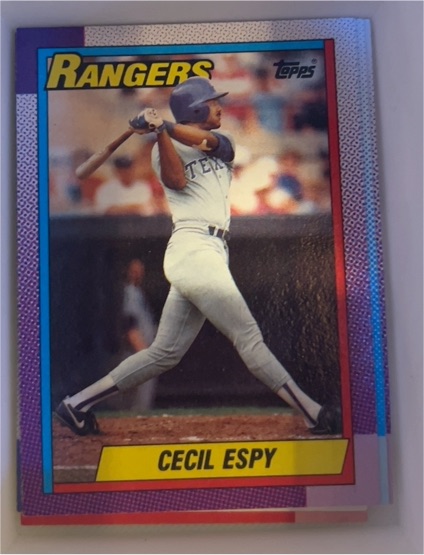 1990 Topps #496 Cecil Espy — front