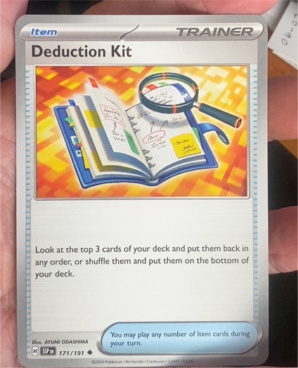 2024 Pokémon SV08: Surging Sparks #171 Deduction Kit — front