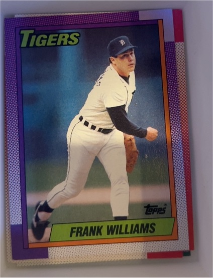 1990 Topps #599 Frank Williams Detroit Tigers — front