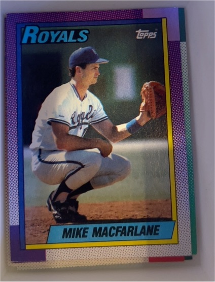 1990 Topps #202 Mike Macfarlane — front