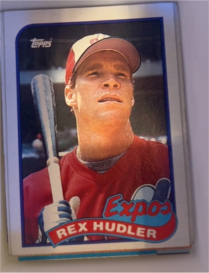 1989 Topps #346 Rex Hudler — front