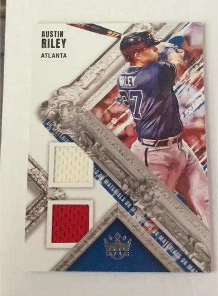 2022 Panini Diamond Kings DK Materials #DKM-AR Austin Riley — front