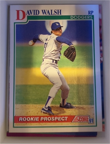 1991 Score #351 Dave Walsh — front