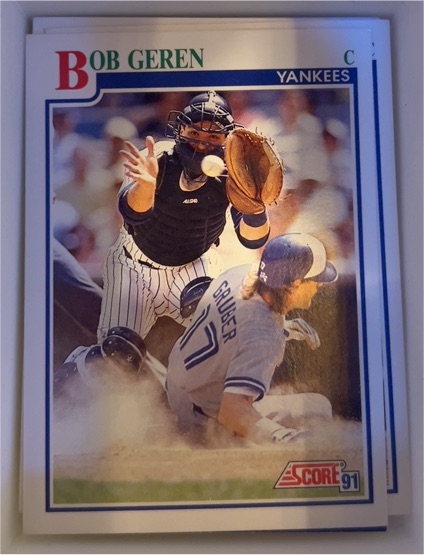 1991 Score #435 Bob Geren — front