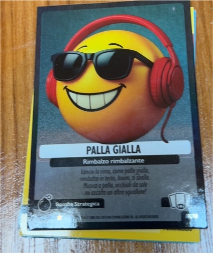 2025 Skifidol Italian Brainrot #118 Palla Gialla — front