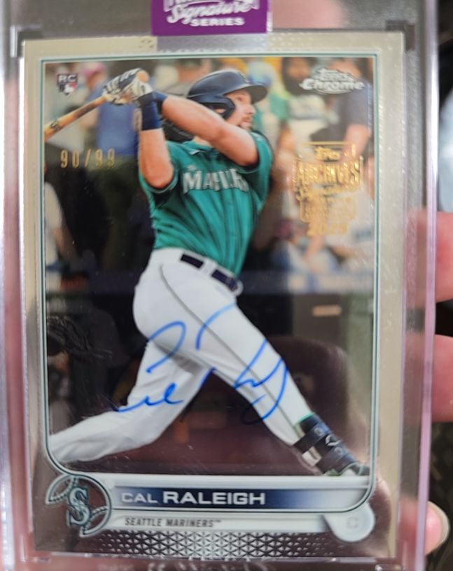 2022 Topps Chrome #149 Cal Raleigh — front
