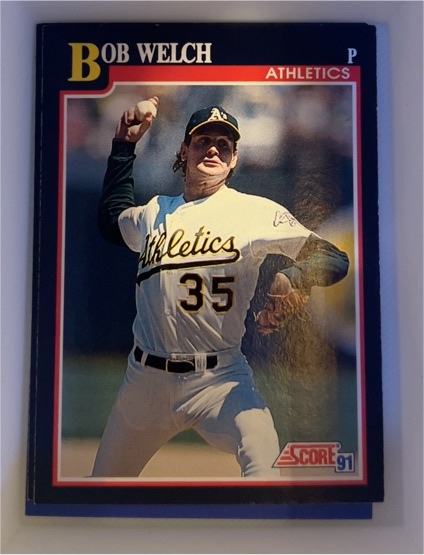 1991 Score #311 Bob Welch — front