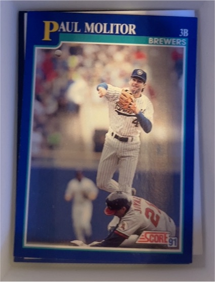 1991 Score #49 Paul Molitor — front
