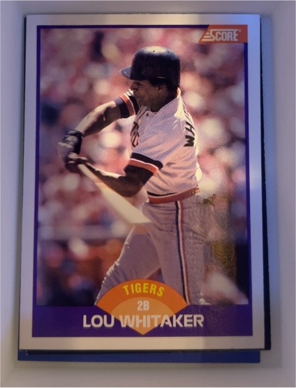 1989 Score #230 Lou Whitaker — front
