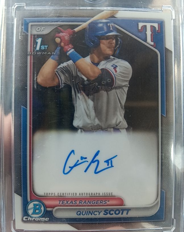 2024 Bowman Chrome #CPA-QS Quincy Scott — front