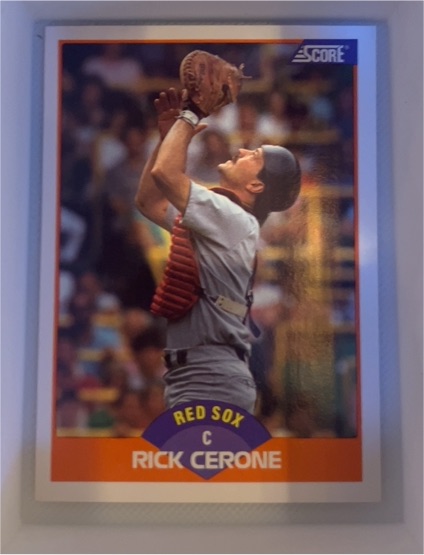 1989 Score #396 Rick Cerone Boston Red Sox — front