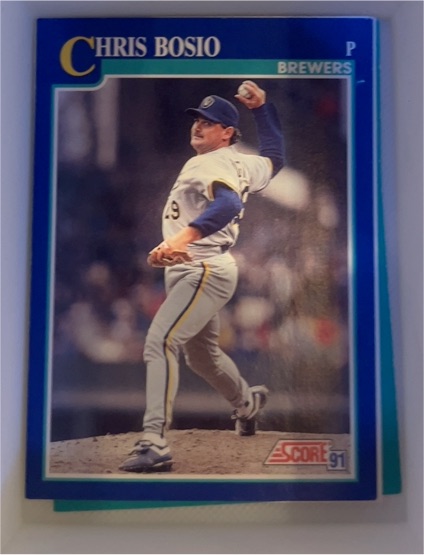1991 Score #43 Chris Bosio — front