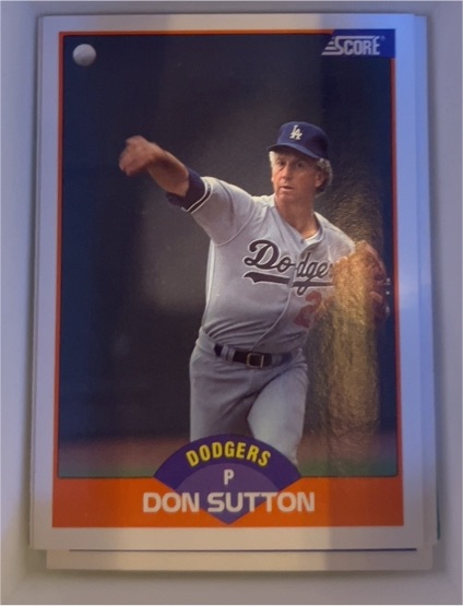 1989 Score #400 Don Sutton — front