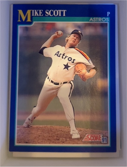 1991 Score #46 Mike Scott Houston Astros — front