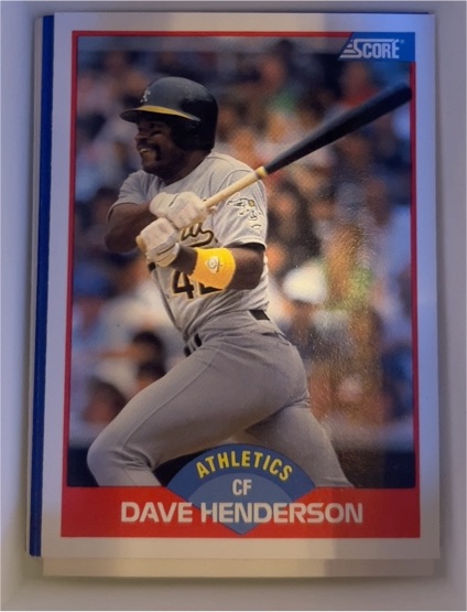 1989 Score #533 Dave Henderson — front