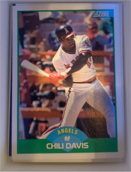 1989 Score #54 Chili Davis — front
