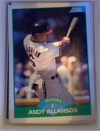 1989 Score #46 Andy Allanson — front