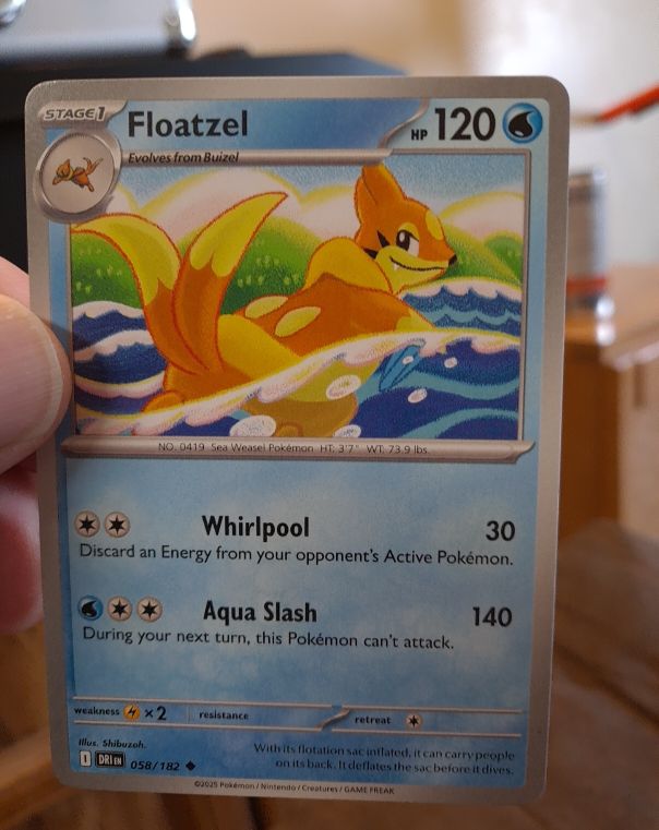 2025 Pokemon Scarlet & Violet Destined Rivals #058 Floatzel — front