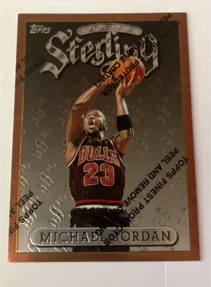 1996-97 Topps Finest Sterling #50 Michael Jordan — front