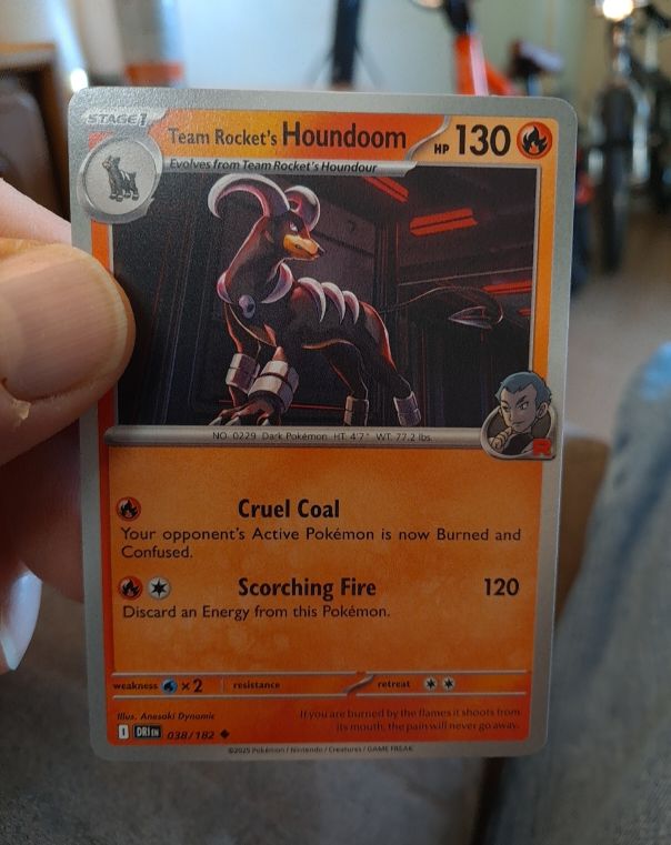 2025 Pokémon Destined Rivals #038 Team Rocket's Houndoom — front
