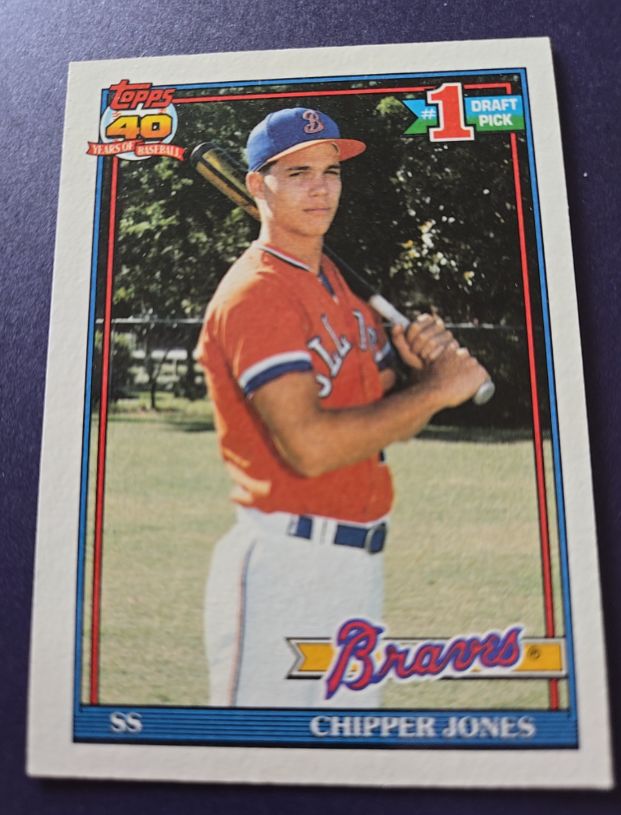 1991 Topps #333 Chipper Jones — front