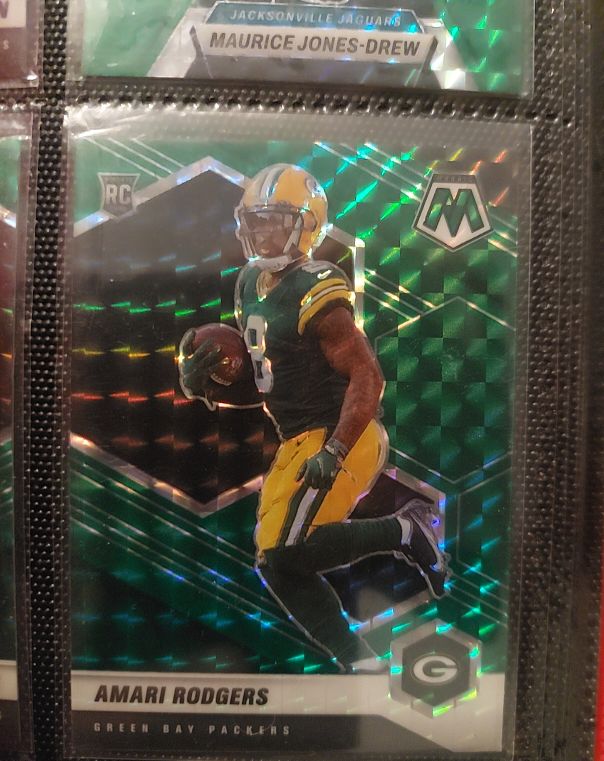 2023 Panini Mosaic Amari Rodgers Green Mosaic Prizm — front