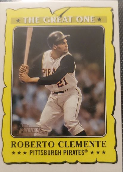 2021 Topps Heritage The Great One #GO-17 Roberto Clemente — front