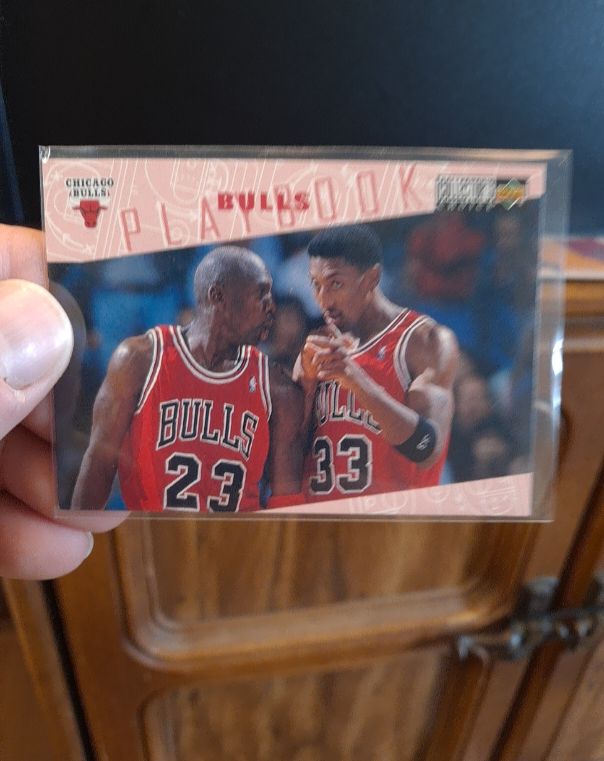 1996 Upper Deck Collector's Choice #370 Playbook Michael Jordan Scottie Pippen — front