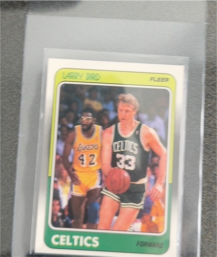 1988 Fleer #9 Larry Bird — front