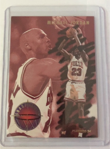 1993-94 Fleer Sharpshooter #3 Michael Jordan — front
