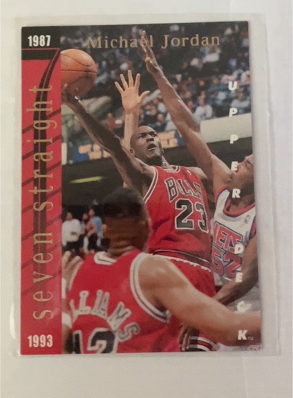 1993-94 Upper Deck #SP3 Michael Jordan Seven Straight — front