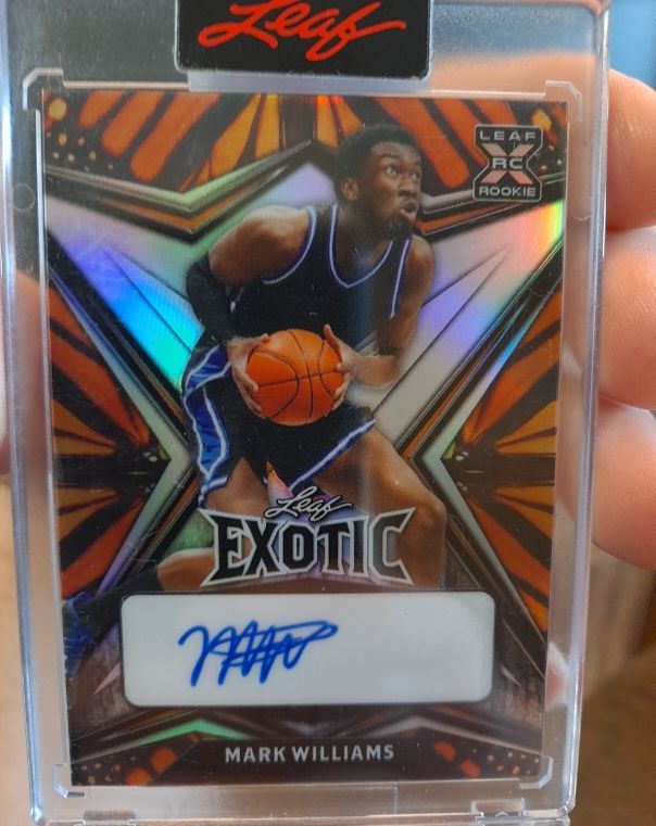 2022 Leaf Exotic # Mark Williams — front