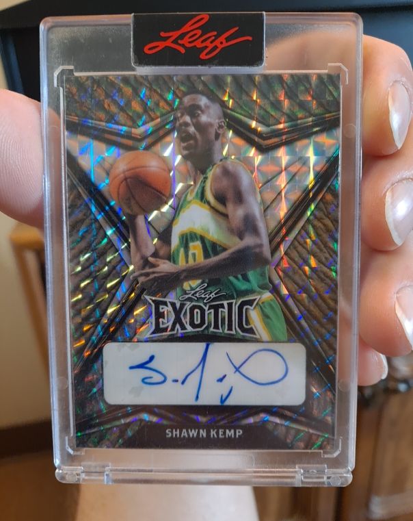 1992 Leaf Exotic #EX1 Shawn Kemp — front