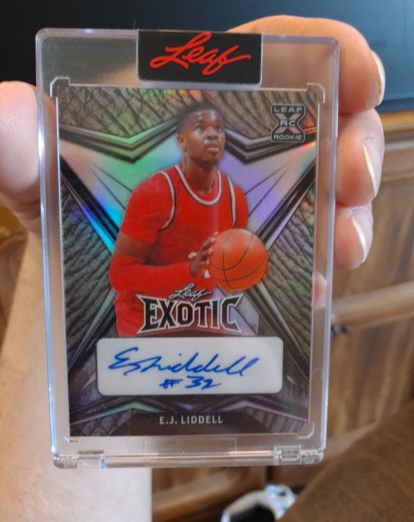 2022 Leaf Exotic #BA-EJL E.J. Liddell — front