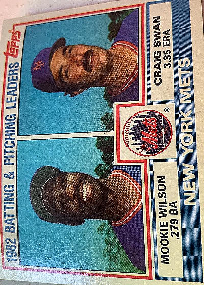 1983 Topps #621 Mets Team Leaders - Mookie Wilson/Craig Swan — front