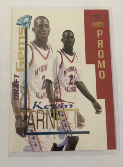 1995 Signature Rookies Draft Gems PROMO Kevin Garnett — front