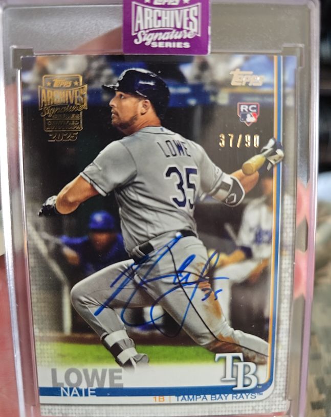2025 Topps Archives Signature Series #37 Nate Lowe — front