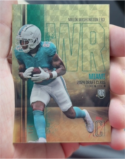 2024 Topps Signature Class #146 Malik Washington — front