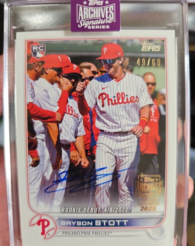 2022 Topps Update #US255 Bryson Stott Rookie Debut — front