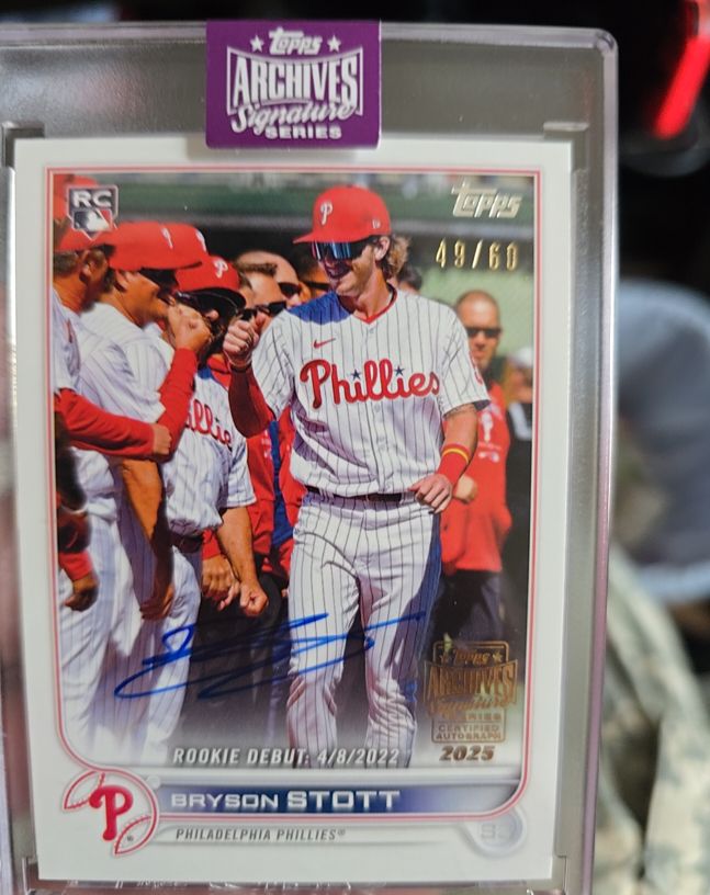 2022 Topps Archives Signature Series #US255 Bryson Stott — front