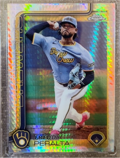 2025 Topps Chrome #95 Freddy Peralta — front