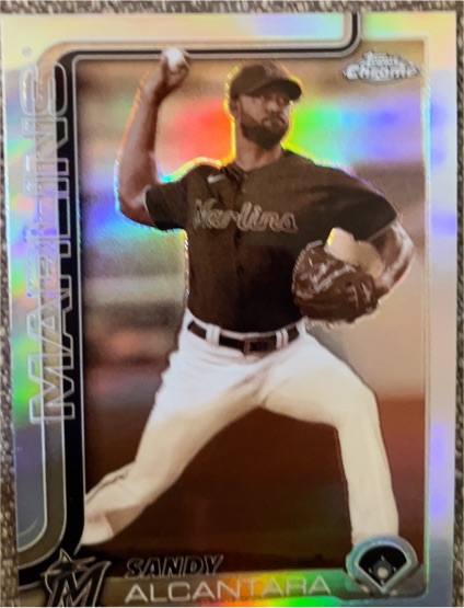 2025 Topps Chrome #126 Sandy Alcantara — front