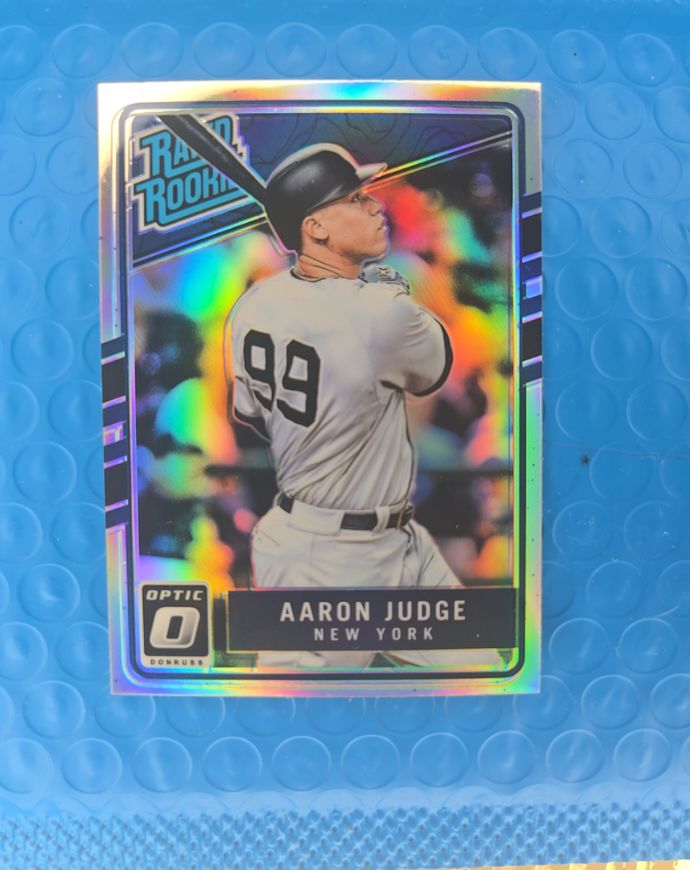 2017 Donruss Optic #38 Aaron Judge Rated Rookie Holo Prizm — front
