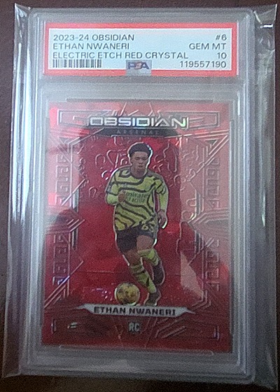 2023-24 Panini Obsidian #6 Ethan Nwaneri — front