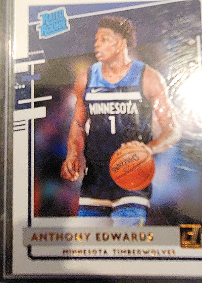 2020-21 Panini Donruss Rated Rookie #201 Anthony Edwards — front