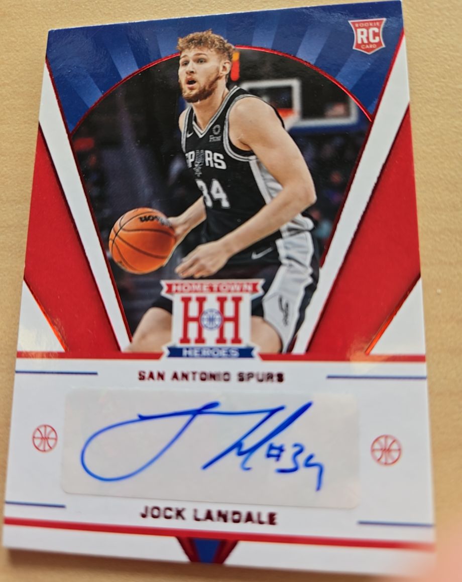 2021-22 Panini Chronicles Hometown Heroes Rookie Auto #HHR-JLA Jock Landale — front