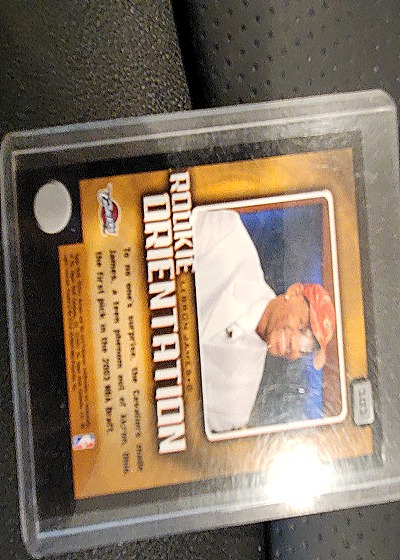 2003-04 Upper Deck Victory #101 LeBron James Rookie Orientation — back