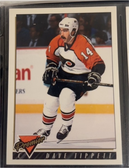 1993-94 Topps Premier #387 Dave Tippett — front