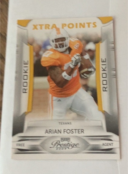 2009 Playoff Prestige #107 Arian Foster Rookie Card — front