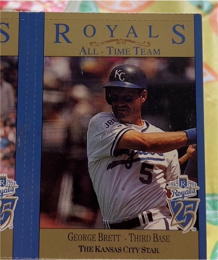 1993 Kansas City Star Royals All-Time Team #25 George Brett — front